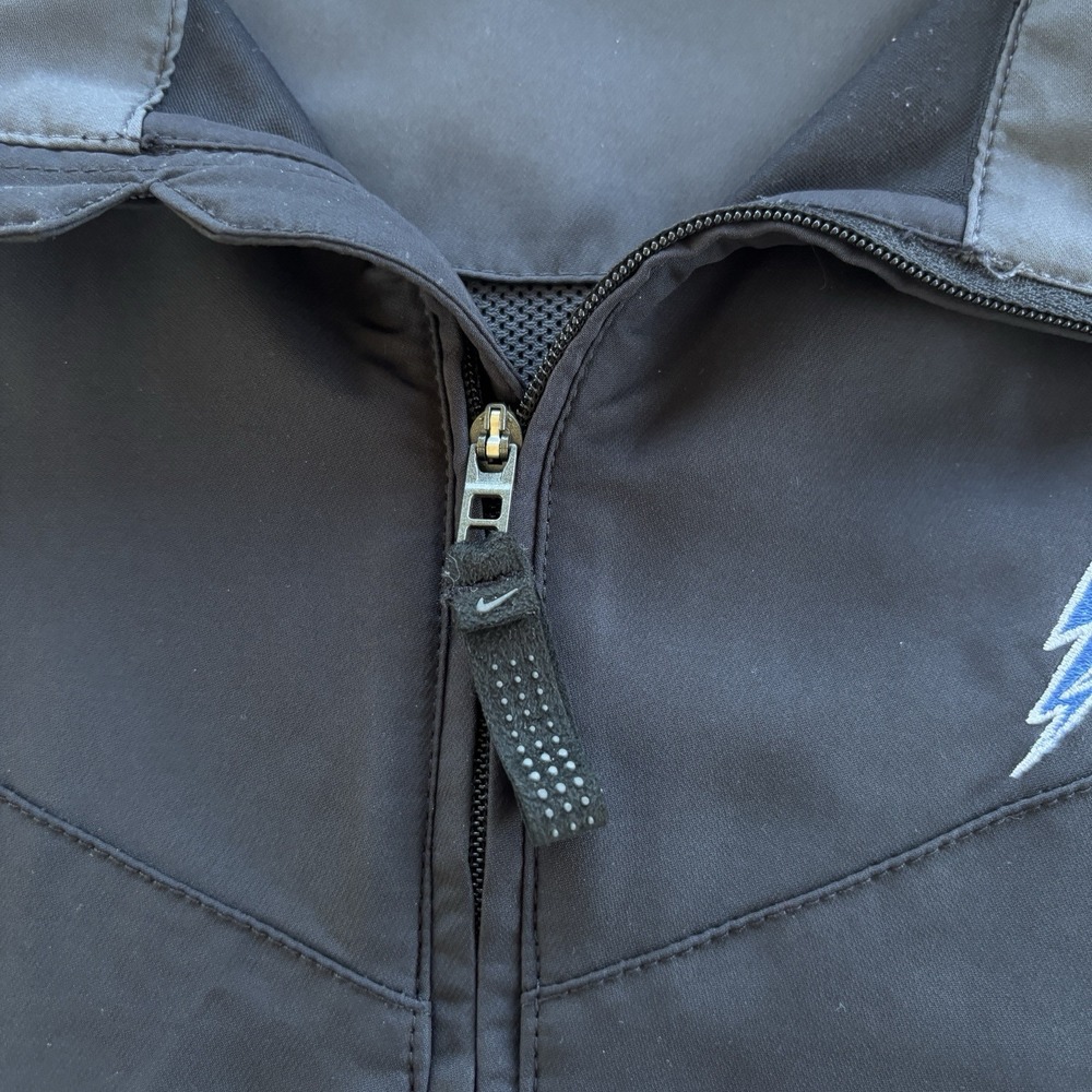 Nike Golf Men's Half Zip Windbreaker Pullover L‎ Black Lightning Bolt Logo - Picture 8 of 13